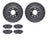 Dynamite Friction 7502-80208 Disc Brake Kit - Front