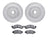 Dynamite Friction 7502-99228 Disc Brake Kit - Front