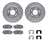 Dynamite Friction 7512-03080 Disc Brake Kit - Front