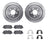 Dynamite Friction 7512-11017 Disc Brake Kit - Rear