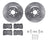 Dynamite Friction 7512-27204 Disc Brake Kit - Front