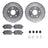 Dynamite Friction 7512-40041 Disc Brake Kit - Rear