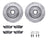 Dynamite Friction 7512-40056 Disc Brake Kit - Front
