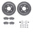 Dynamite Friction 7512-54012 Disc Brake Kit - Rear