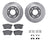 Dynamite Friction 7512-59059 Disc Brake Kit - Rear