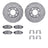 Dynamite Friction 7512-59150 Disc Brake Kit - Front
