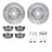 Dynamite Friction 7512-67019 Disc Brake Kit - Rear