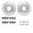 Dynamite Friction 7512-68005 Disc Brake Kit - Rear
