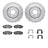 Dynamite Friction 7512-68010 Disc Brake Kit - Front