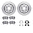 Dynamite Friction 7512-73045 Disc Brake Kit - Rear