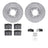 Dynamite Friction 7512-76123 Disc Brake Kit - Front