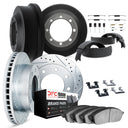 Dynamic Friction 7514-47130 Disc Brake Pad and Rotor / Drum Brake Shoe and Drum Kit - Front and Rear