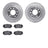 Dynamite Friction 7602-54017 Disc Brake Kit - Rear