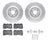 Dynamite Friction 7612-46004 Disc Brake Kit - Front