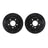 Dynamite Friction 8002-31081 Disc Brake Rotor Set - Rear