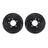 Dynamite Friction 8002-39018 Disc Brake Rotor Set - Rear