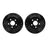 Dynamite Friction 8002-39022 Disc Brake Rotor Set - Rear