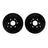 Dynamite Friction 8002-48052 Disc Brake Rotor Set - Rear