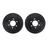 Dynamite Friction 8002-54096 Disc Brake Rotor Set - Front