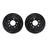 Dynamite Friction 8002-54232 Disc Brake Rotor Set - Rear