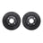 Dynamite Friction 8002-67047 Disc Brake Rotor Set - Front