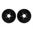 Dynamite Friction 8002-67091 Disc Brake Rotor Set - Rear