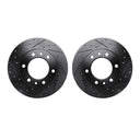 Dynamic Friction 8002-76024 Disc Brake Rotor Set - Front