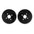 Dynamite Friction 8002-76071 Disc Brake Rotor Set - Front