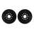 Dynamite Friction 8002-76089 Disc Brake Rotor Set - Front