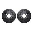 Dynamic Friction 8002-80082 Disc Brake Rotor Set - Rear