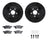 Dynamite Friction 8412-42008 Disc Brake Kit - Front