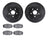 Dynamite Friction 8502-76016 Disc Brake Kit - Front