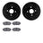 Dynamite Friction 8502-80070 Disc Brake Kit - Front