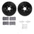 Dynamite Friction 8512-03063 Disc Brake Kit - Rear