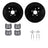 Dynamite Friction 8512-13050 Disc Brake Kit - Rear