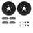 Dynamite Friction 8512-39015 Disc Brake Kit - Front