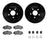 Dynamite Friction 8512-42032 Disc Brake Kit - Front