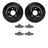 Dynamite Friction 8602-47001 Disc Brake Kit - Rear