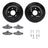 Dynamite Friction 8612-47000 Disc Brake Kit - Rear
