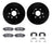 Dynamite Friction 8612-48006 Disc Brake Kit - Rear