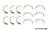 DJ Rock RB607.10 Engine Connecting Rod Bearing Set
