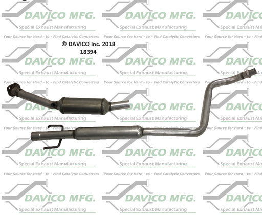Davico 18394 Catalytic Converter - Center