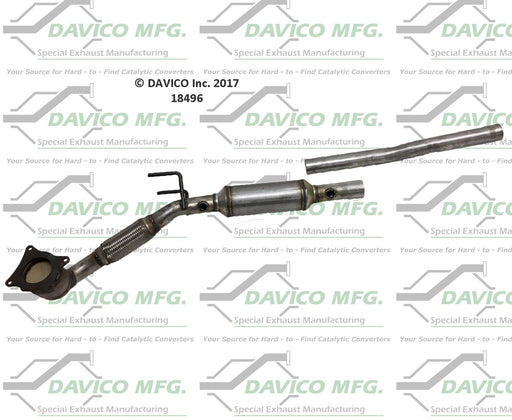 Davico 18496 Catalytic Converter - Center