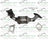 Davico 19589 Catalytic Converter - Front Left