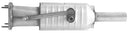 Davico 95337 Catalytic Converter - Center
