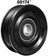 Dayco 89174 Accessory Drive Belt Idler Pulley - Air Conditioning Bypass, Grooved Pulley or Right