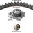 Dayco WP247K1B Engine Timing Belt Kit with Water Pump