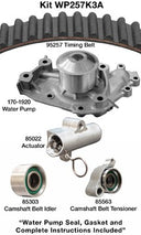 Dayco WP257K3A Engine Timing Belt Kit with Water Pump