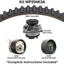 Dayco WP294K3A Engine Timing Belt Kit with Water Pump