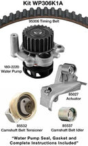 Dayco WP306K1A Engine Timing Belt Kit with Water Pump